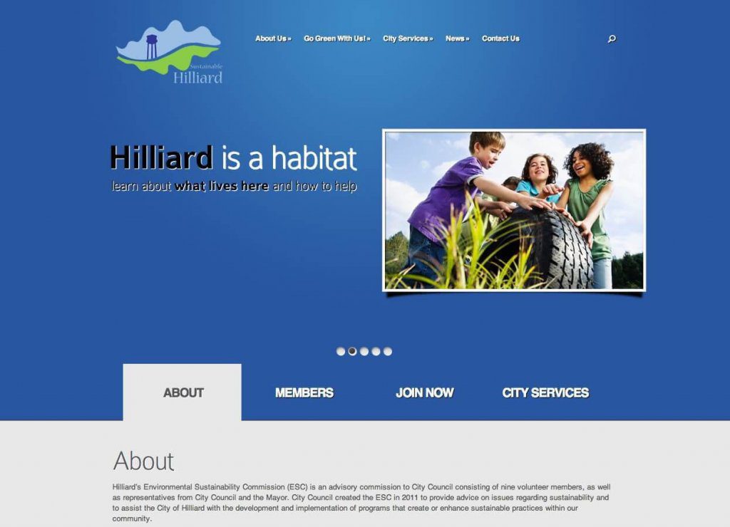 website design go green hilliard