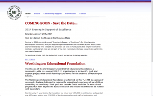 website design worthington educational foundation before