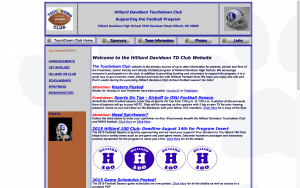 website design hilliard davidson touchdown club before