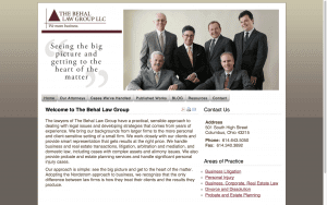 website design the behal law group before