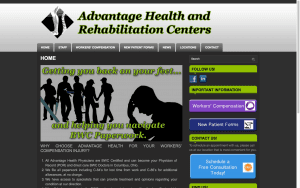 website design advantage health and rehabilitation centers before