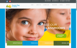 website design sunny day academy after